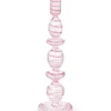 Kerzenständer Glas Strudel Rosa 28cm