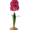 Kerzenständer Metall Blume Rosa 31.5cm