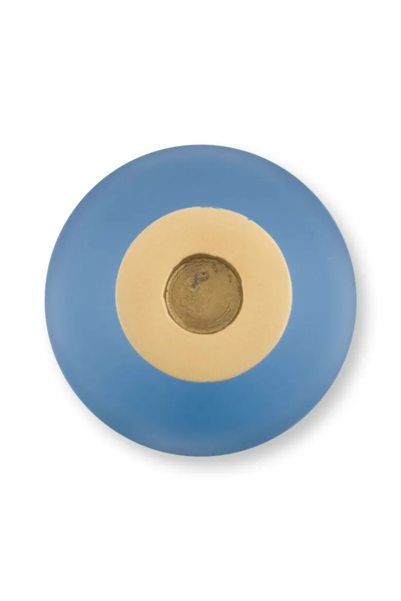Kerzenständer Metall Kugel Matt Hellblau 44cm