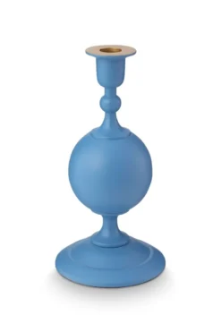 Kerzenständer Metall Kugel Matt Hellblau 24cm