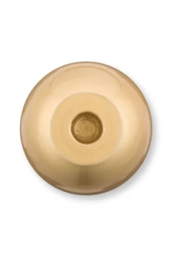 Kerzenständer Metall Kugel Weiß/Gold 44cm