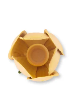 Kerzenständer Metall Tulpe Gelb 21cm