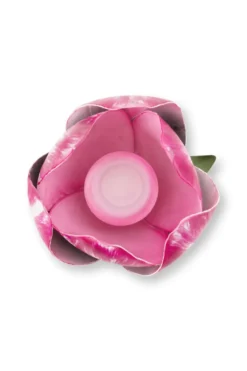Kerzenständer Metall Tulpe Rosa 26cm
