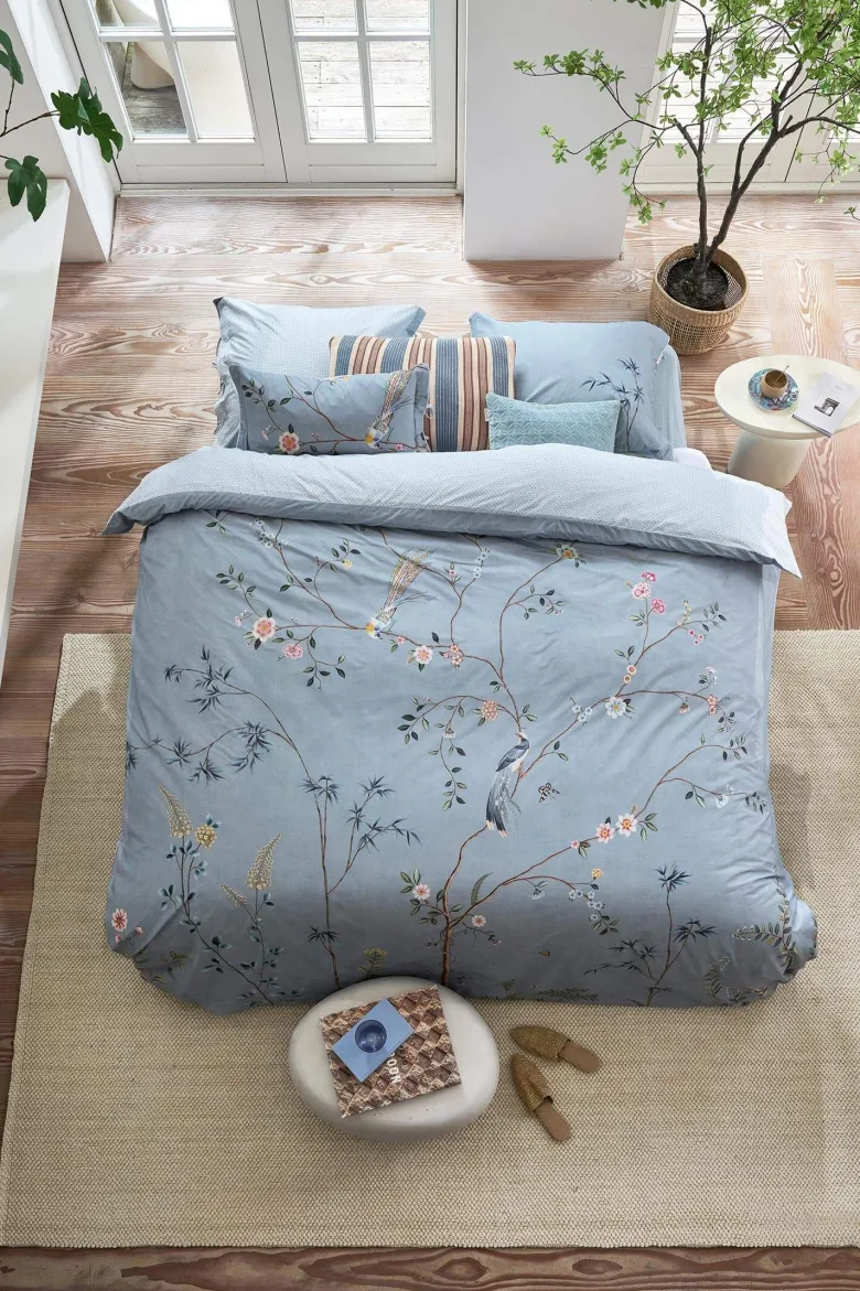 Kissenbezug Bamboo Blossom Hellblau