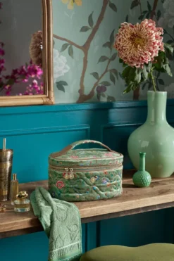 Kosmetikkoffer Cleo Flora Bangelore Grün