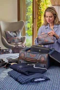 Kosmetiktasche Cooper Mittelgroß Jabali Blau