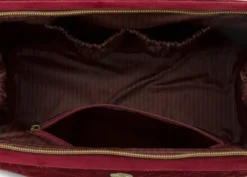 Kosmetiktasche Extra Gross Samt Quiltey Days Rot