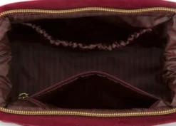 Kosmetiktasche Klein Samt Quiltey Days Rot