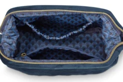 Kosmetiktasche Klein Samt Quiltey Days Blau