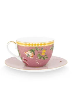 La Majorelle Cappuccino Tasse & Undertasse Rosa