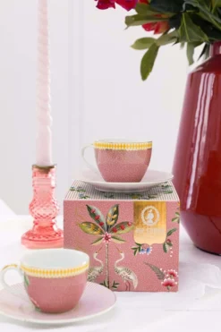 La Majorelle Set/2 Espresso Tassen & Untertassen Rosa