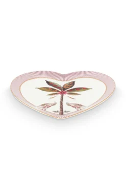 La Majorelle Set/2 Herz Form Teller Rosa