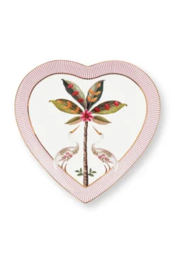 La Majorelle Set/2 Herz Form Teller Rosa