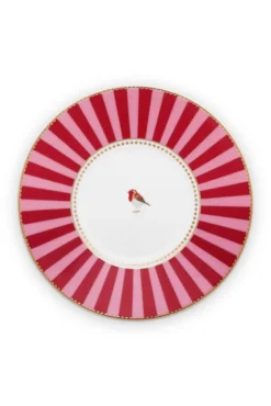 Love Birds Cappuccino Tasse & Untertasse Rot/Rosa