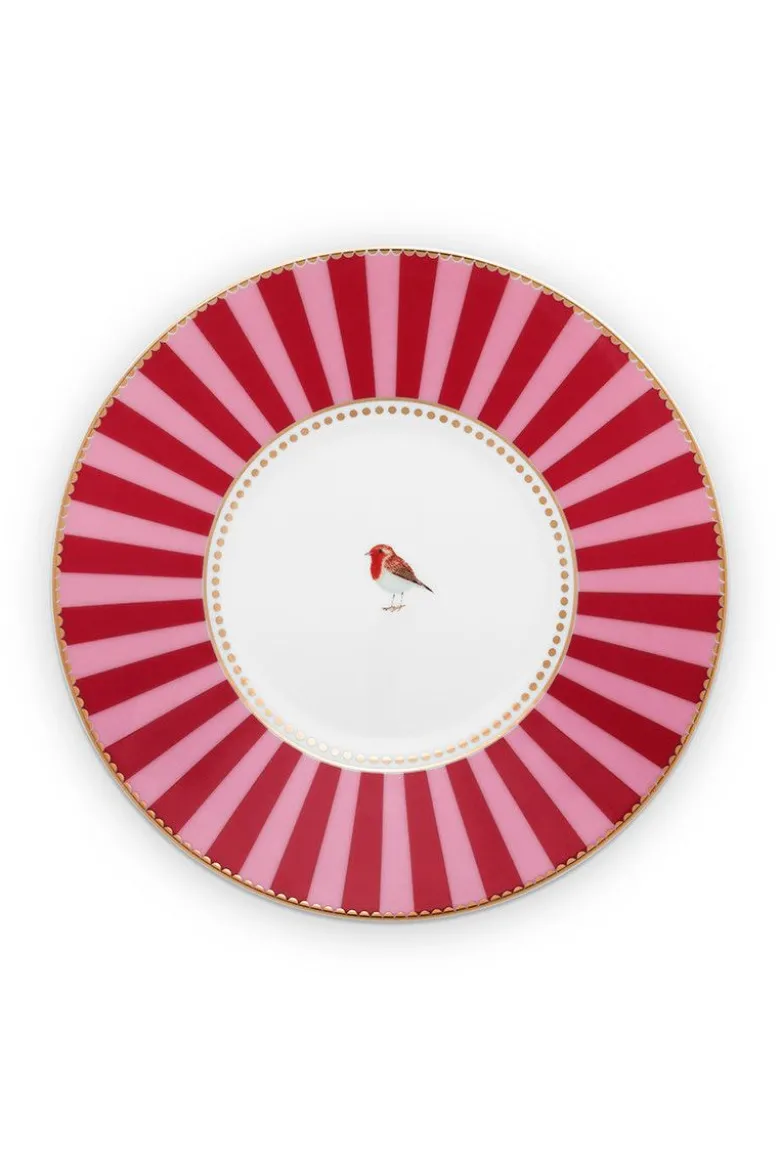 Love Birds Cappuccino Tasse & Untertasse Rot/Rosa