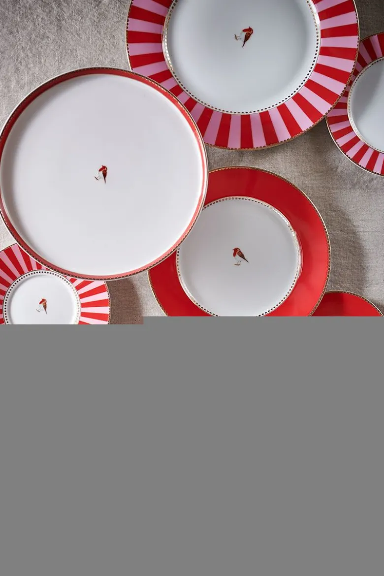 Love Birds Essteller Rot/Rosa 26,5 cm