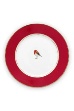 Love Birds Gebäckteller Rot 17 cm