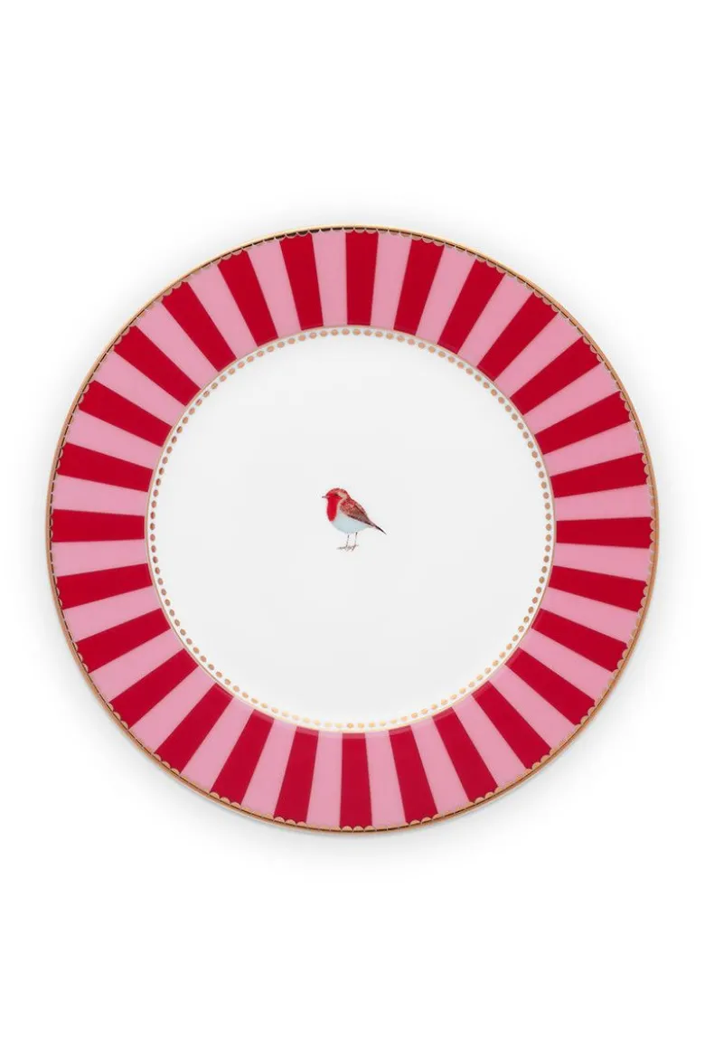 Love Birds Gebäckteller Rot/Rosa 17 cm