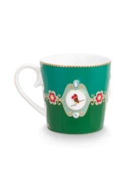 Love Birds Tasse Gross Grün Duo