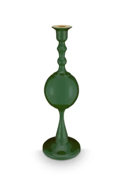 Metall Kerzenständer Sphäre Mittel Grün 37cm