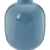 Metall Vase Blau 32cm