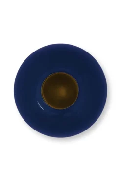 Metall Vase Dunkelblau 23 cm
