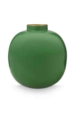 Metall Vase Grün 23cm