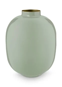 Metall Vase Grün 32cm
