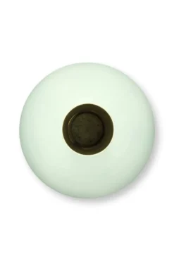 Metall Vase Gross Matt Hellblau 42cm