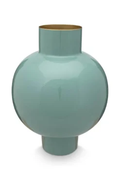 Metall Vase Hellgrün 42cm