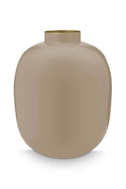 Metall Vase Khaki 32cm