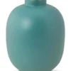 Metall Vase Matte Hellblau 32cm