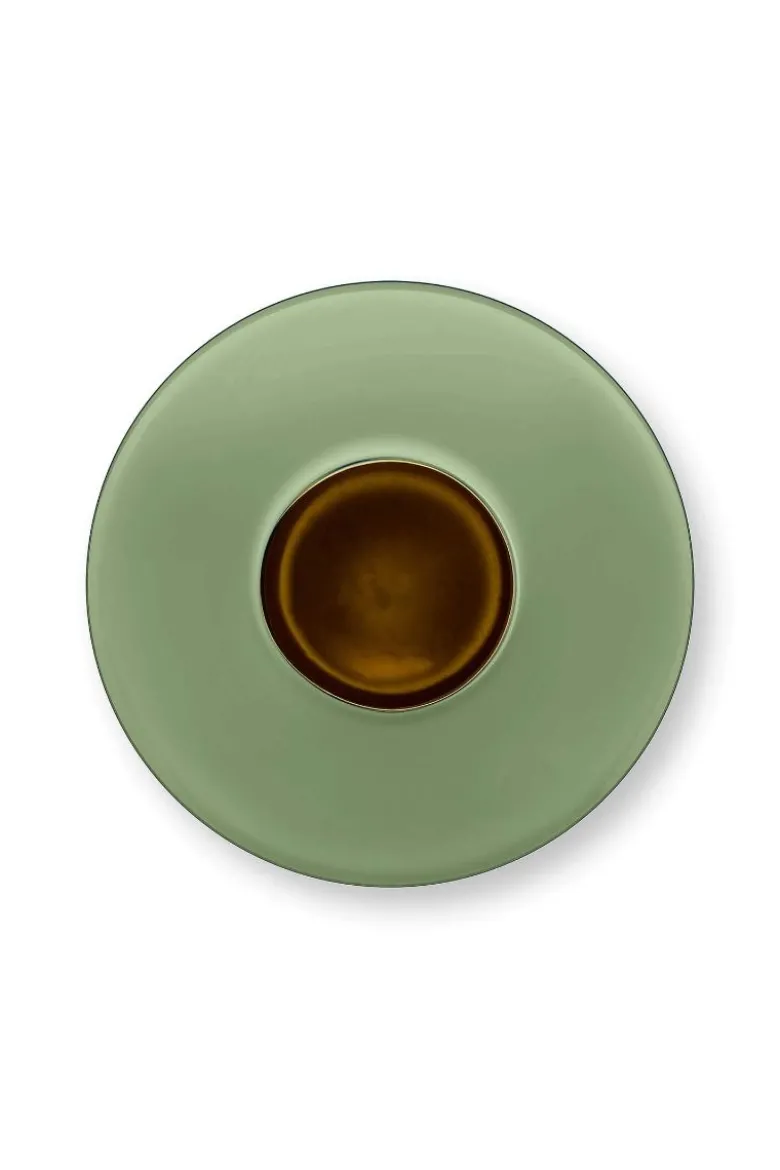 Metall Vase Mittelgrün 32cm