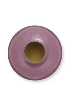 Metall Vase Violett 23cm