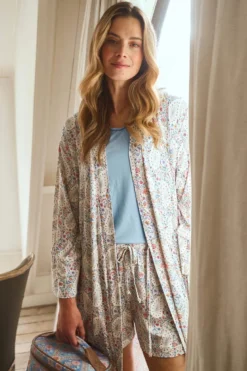 Naomi Kimono Kairi Bloom Blau