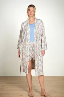 Naomi Kimono Kairi Bloom Blau