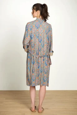 Naomi Kimono Ornamento Blau
