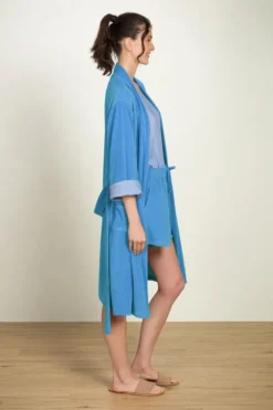Naomi Kimono Velvet Blau