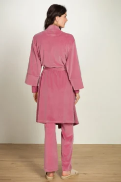Naomi Kimono Velvet Rosa
