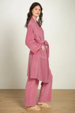 Naomi Kimono Velvet Rosa