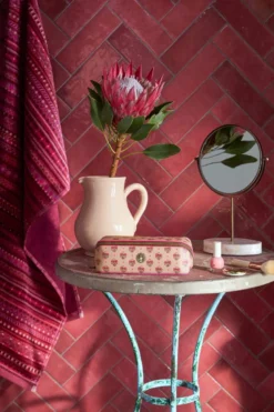 Necessaire Cyrille Klein Jaipur Flower Rosa