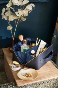 Necessaire Cyrille Mittelgroß Blau