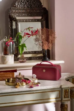 Necessaire Cyrille Mittelgroß Rot