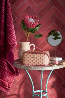 Necessaire Cyrille Mittelgroß Jaipur Flower Rosa