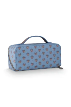Necessaire Cyrille Mittelgroß Jaipur Flower Blau