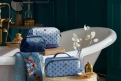 Necessaire Cyrille Mittelgroß Jaipur Flower Blau