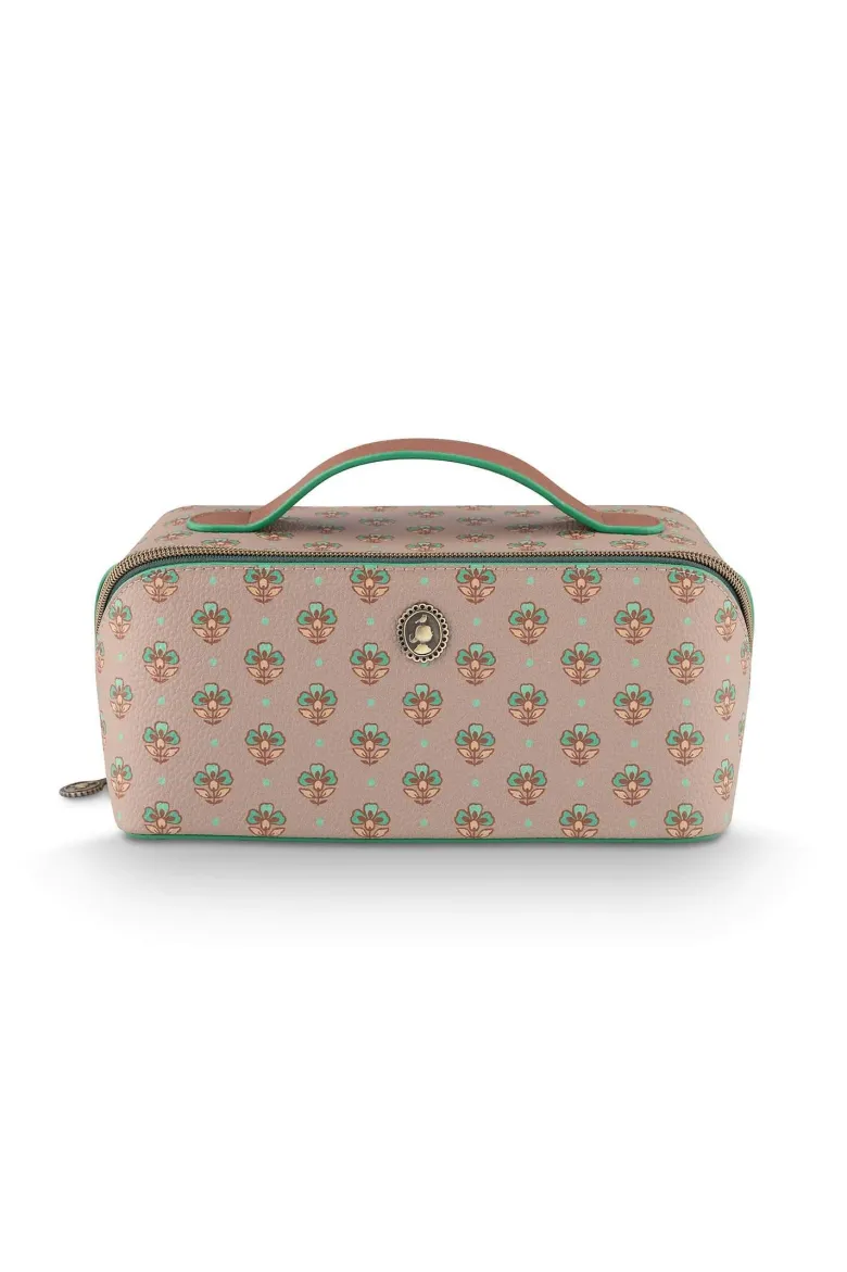 Necessaire Cyrille Mittelgroß Jaipur Flower Grün