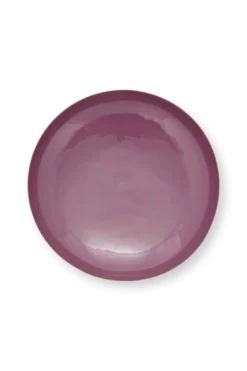 Niedriges Schale Metall Lila 12.5cm