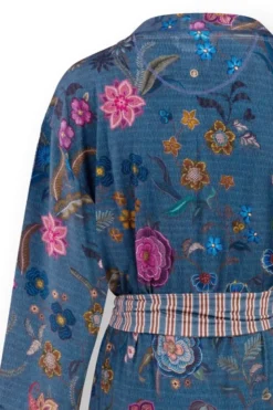 Nisha Kimono Coco Flower Blau
