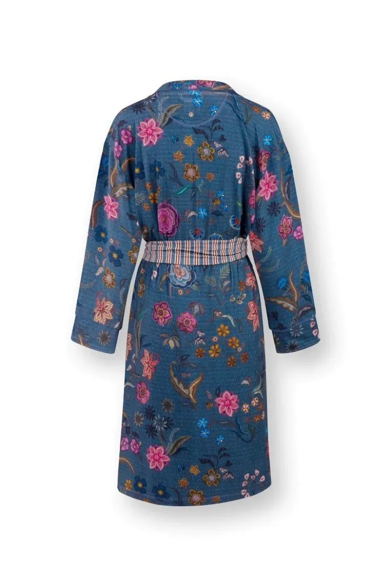 Nisha Kimono Coco Flower Blau